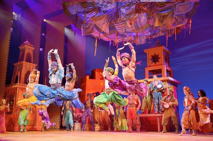 Arabian Nights Men. Disney&#39;s Aladdin Original Broadway Company. ©Disney. Photo by Deen van Meer.